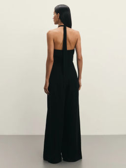 Комбинезон из тенселя и льна с открытой спиной / Zarina  фото 7