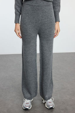 Antrasit Yumusak Dokulu Genis Kal?p Cantal? Triko Alt-Ust Tak?m TWOAW25AU00086 - Trendyolmilla фото 4