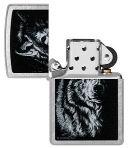 Зажигалка ZIPPO Линдси Киви Теневой волк | Lindsay Kivi Shadow Wolf Design 46149  фото 4
