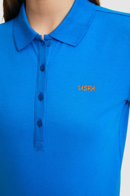 Kad_n Kobalt Polo Yaka Basic Ti__rt