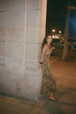 ANIMAL PRINT FOULARD DRESS - Zara фото 10