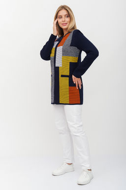 Жакет Д 2649/сине-терракотовый (2130) - Текстильная мануфактура фото 7