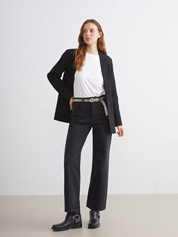 Wideleg Kad?n Jean Pantolon