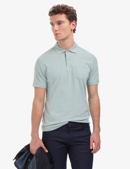 Koyu Mint Regular Fit %100 Pamuk K_vr_lmaz Polo Yaka Basic Ti__rt