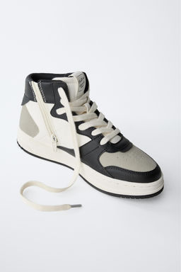 CONTRAST HIGH-TOP SNEAKERS - Zara фото 3