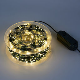 ULD-S20000-2000/DGA WARM WHITE IP20 DEW Гирлянда светодиодная "Роса", 200м. 2000 светодиодов. Теплый белый свет. Провод зеленый. ТМ Uniel