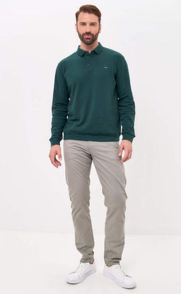 Поло д/р F421-07-7021 green - Fine joyce фото 3