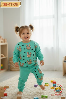 Костюм для девочки с рисунком