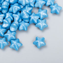 Сургуч в гранулах в пакете Звёздочки синий перламутр 55 гр 12х8 см