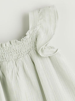 Kare Yaka K?z Bebek M?slin Elbise