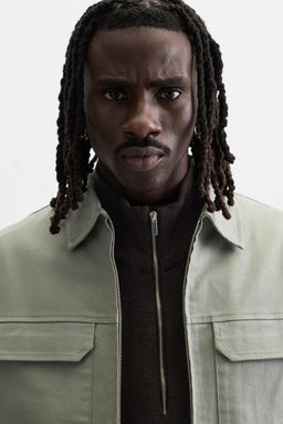 RELAXED FIT ZIP-UP OVERSHIRT - Zara фото 24