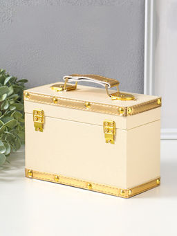 Шкатулка для украшений «Белый шоколад», с ручкой, 20×9×14 см