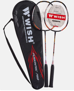 Набор для бадминтона WISH Fusiontec 799K (2 ракетки), оранжевый 1/25