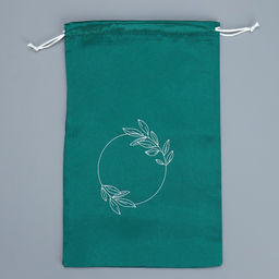 Цена за 5 шт. Мешок атласный Листва, 20 30 см +/- 1.5 см - Дарите счастье фото 8