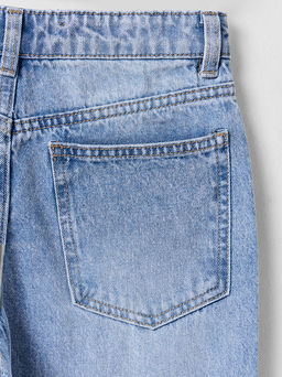 Джинсы для девочек широкие голубые - Mark formelle фото 3