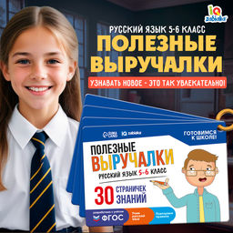 Полезные выручалки «Русский язык 5-6 класс», 16 карточек, 10+
