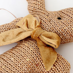 Мягкая игрушка «Олень», с золотым бантиком, 15 см, цвет МИКС