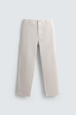 STRAIGHT-LEG TWILL TROUSERS - Zara фото 6