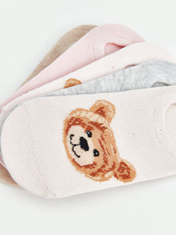 Desenli K?z ?ocuk Patik ?orap 5li - Waikiki фото 3