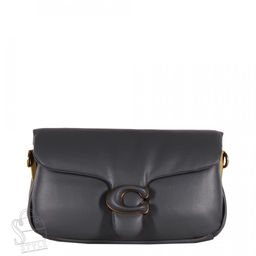 Сумка женская кожаная 86215 d.gray Polina&Eiterou/30(дефект)