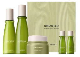 Набор увлажняющих средств с экстрактом новозеландского льна THE SAEM Urban Eco Harakeke Skin Care 3 Set, 60ml+180ml+140ml+20ml+20ml