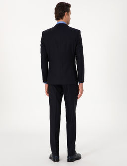 Lacivert Slim Fit %100 Y_n Klasik Tak_m Elbise - Cacharel фото 5