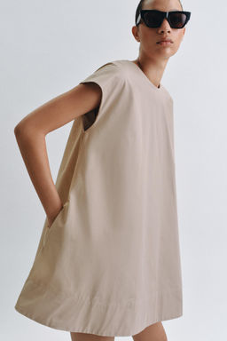 VESTIDO CORTO ZW COLLECTION / Camel claro - Zara фото 2