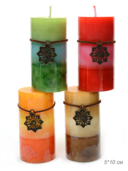 Свеча столбик арома 5х10 см / NA519 /уп 60/120/