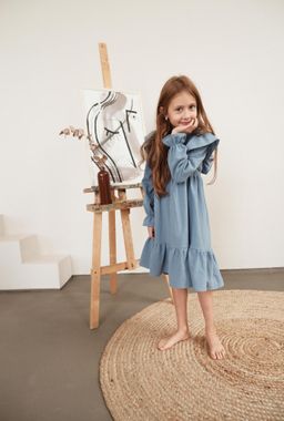 Л 22-24 платье для девочки Таисия голубое - Etoelf фото 2