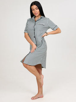 5-Х ЖЕНСКИЙ ХАЛАТ (Зелёная полоса) - А-дина фото 4