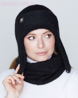 1015 WH Ушанка женская (56-58)