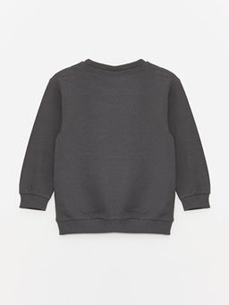 Bisiklet Yaka Bask?l? Erkek ?ocuk Sweatshirt - Waikiki фото 2