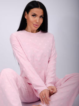 Пижама "Лёгкость 2" розовая, махра