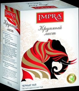 IMPRA. Белая серия. Черный крупный лист 90 гр. карт.пачка