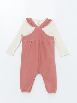 Nak??l? K?z Bebek Salopet ve Bluz 2li Tak?m - Waikiki фото 2