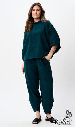 Костюм "Boho" микровельвет бирюза Цвет:как на фото