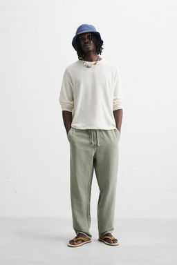 COTTON - LINEN TROUSERS