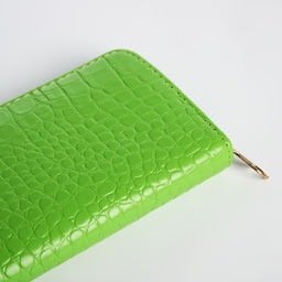 Кошелёк на молнии, цвет зелёный - Simaland фото 3