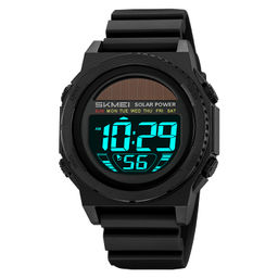 Часы наручные Skmei мужские электронные спортивные 2358black-black Солнечная батарея