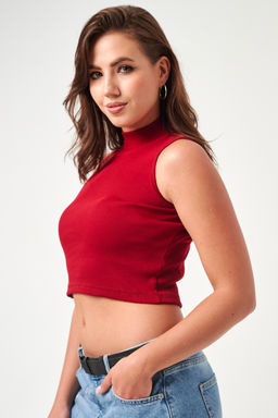 52714 топ укороченный с горлом - Натали фото 55