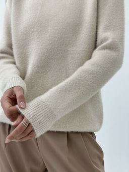 Свитер Fluffy (бежевый) - Nadi bordo фото 3