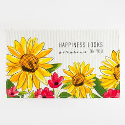 Набор кухонных полотенец Доляна Enjoy today 35х60см-4шт, 100% хлопок  фото 4