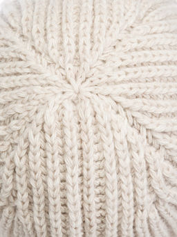 Капор жен. шерсть+акр LB-BR55050 white/beige - Labbra фото 3