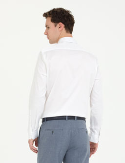 Beyaz Likral_ Kolay _t_lenebilir Ekstra Slim Fit Basic G_mlek