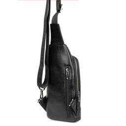 Мужская кожаная сумка-слинг - Barcelo biagi фото 3