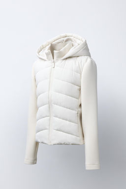NEOPRENE-EFFECT SLEEVE PUFFER JACKET - Zara фото 12