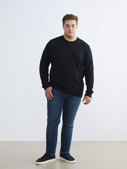 Bisiklet Yaka Erkek Triko Kazak