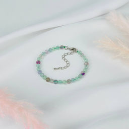 Браслет из Флюорита огранка 17,5 см + - Радуга самоцветов фото 3