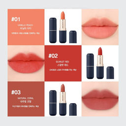 Locean Матовая помада для губ / Reve matt Stick, 02 Scarlet Red, 3,5 г