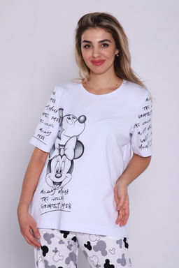 Костюм женский с брюками и футболкой 376